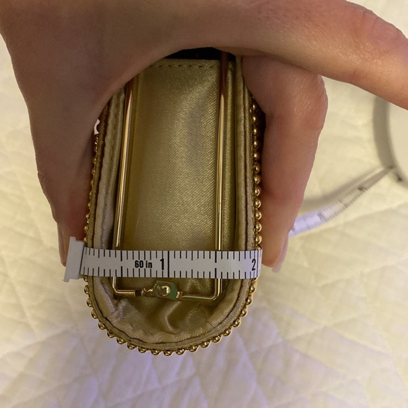 Vintage gold beaded purse / clutch EUC - Picture 9 of 10